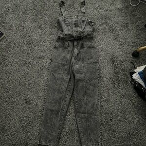 Super cute grey overall